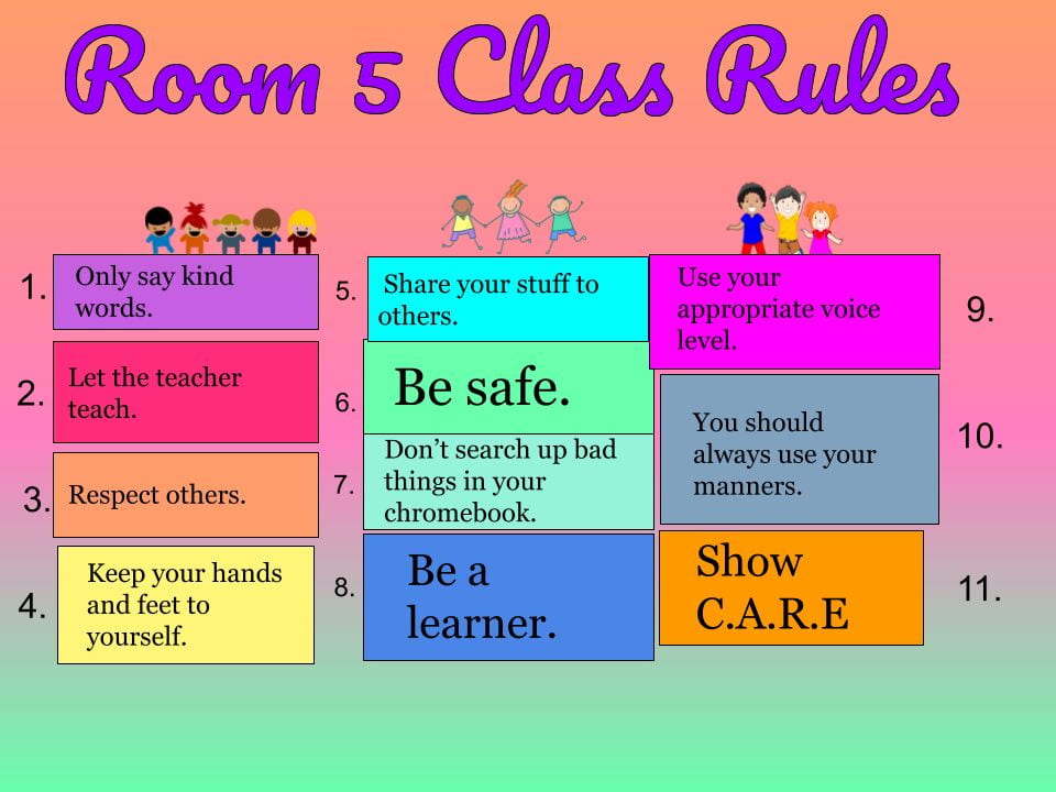 Room 5 Class Rules – Noelle-Gracelyn @ Panmure Bridge School